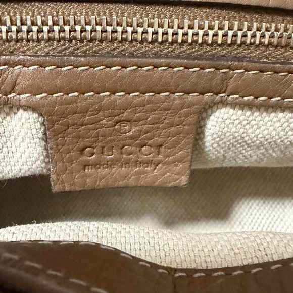 Gucci Flora Canvas Bamboo Shopper Tote 2-Way Crossbody - Picture 10 of 11